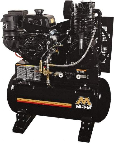 MI-T-M - Stationary Gas Air Compressors Horsepower: 14 Cubic Feet per Minute: 29.00 - USA Tool & Supply