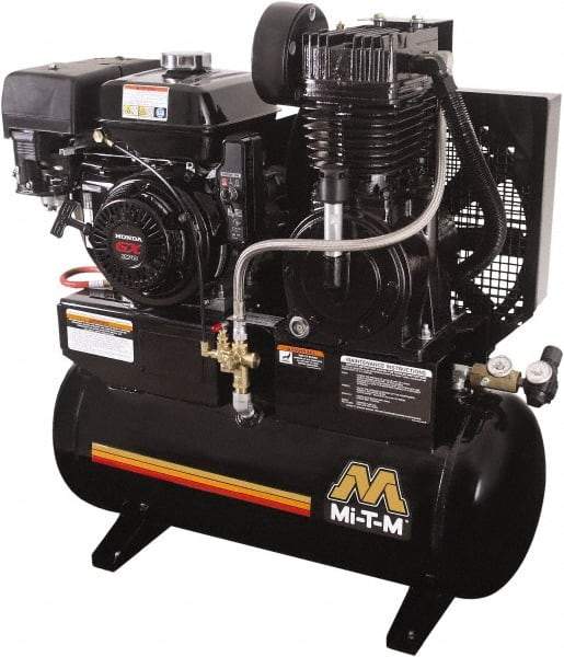 MI-T-M - Stationary Gas Air Compressors Horsepower: 9.0 Cubic Feet per Minute: 17.20 - USA Tool & Supply