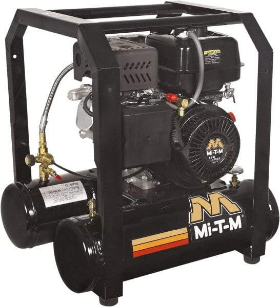 MI-T-M - Stationary Gas Air Compressors Horsepower: 4 Cubic Feet per Minute: 4.80 - USA Tool & Supply