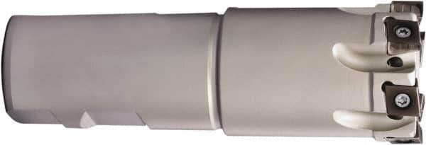 Sumitomo - 1-1/4" Cut Diam, 2.281" Shank Diam, 4.34" OAL, Indexable Square Shoulder End Mill - LNEX1306.. Inserts, Weldon Shank, 90° Lead Angle, Series TSX - USA Tool & Supply