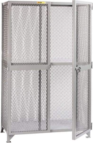 Little Giant - 1 Shelf Visible Storage Cabinet - Steel, 73" Wide x 33" Deep x 78" High, Gray - USA Tool & Supply