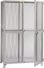 Little Giant - 1 Shelf Visible Storage Cabinet - Steel, 73" Wide x 33" Deep x 78" High, Gray - USA Tool & Supply