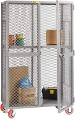 Little Giant - 1 Shelf Visible Storage Cabinet - Steel, 49" Wide x 33" Deep x 81" High, Gray - USA Tool & Supply