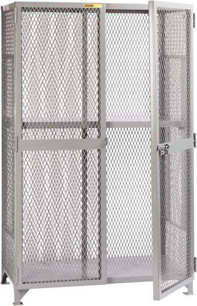 Little Giant - 1 Shelf Visible Storage Cabinet - Steel, 49" Wide x 33" Deep x 78" High, Gray - USA Tool & Supply