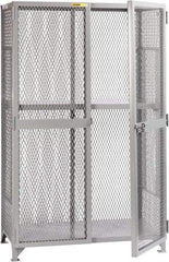 Little Giant - 1 Shelf Visible Storage Cabinet - Steel, 49" Wide x 27" Deep x 78" High, Gray - USA Tool & Supply