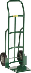 Little Giant - 800 Lb Capacity 47" OAH Hand Truck - 13-1/2 x 16" Base Plate, Continuous Handle, Steel, Solid Rubber Wheels - USA Tool & Supply