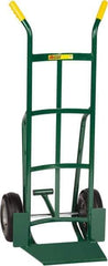 Little Giant - 800 Lb Capacity 49" OAH Hand Truck - 13-1/2 x 16" Base Plate, Dual Handle, Steel, Pneumatic Wheels - USA Tool & Supply