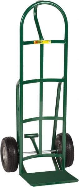 Little Giant - 800 Lb Capacity 49" OAH Hand Truck - 12 x 14" Base Plate, Loop Handle, Steel, Flat-Free Microcellular Foam Wheels - USA Tool & Supply