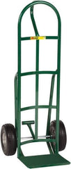 Little Giant - 800 Lb Capacity 49" OAH Hand Truck - 12 x 14" Base Plate, Loop Handle, Steel, Flat-Free Microcellular Foam Wheels - USA Tool & Supply