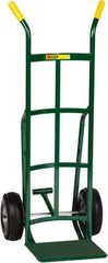 Little Giant - 800 Lb Capacity 49" OAH Hand Truck - 12 x 14" Base Plate, Dual Handle, Steel, Pneumatic Wheels - USA Tool & Supply