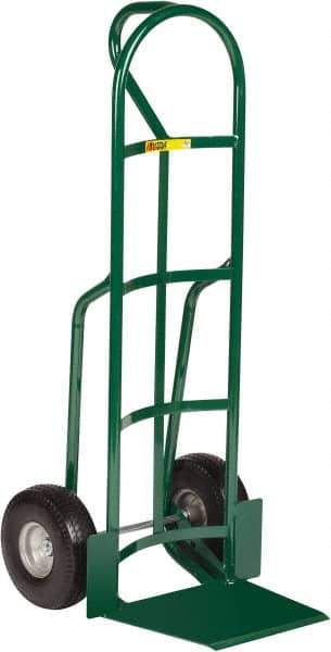 Little Giant - 600 Lb Capacity 49" OAH Hand Truck - 13-1/2 x 16" Base Plate, Loop Handle, Steel, Flat-Free Microcellular Foam Wheels - USA Tool & Supply
