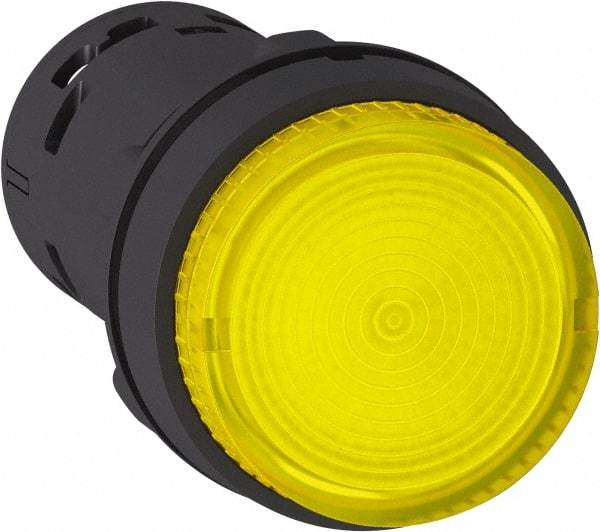 Schneider Electric - Pushbutton Switch Illuminated Body - Yellow - USA Tool & Supply