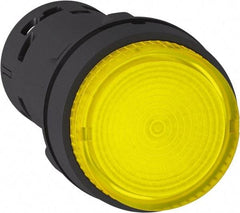 Schneider Electric - Pushbutton Switch Illuminated Body - Yellow - USA Tool & Supply
