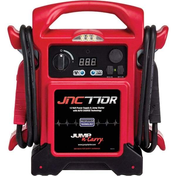 Jump-N-Carry - Automotive Battery Chargers & Jump Starters Type: Jump Starter w/ Light Amperage Rating: 1700 - USA Tool & Supply