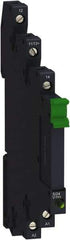 Schneider Electric - Relay Sockets Socket Shape: Flat Number of Pins: 5 - USA Tool & Supply