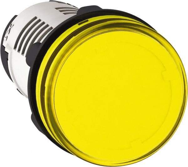 Schneider Electric - 120 V Yellow Lens LED Pilot Light - USA Tool & Supply