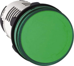 Schneider Electric - 230 V Green Lens LED Pilot Light - USA Tool & Supply