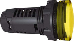 Schneider Electric - 120 V Yellow Lens LED Pilot Light - USA Tool & Supply