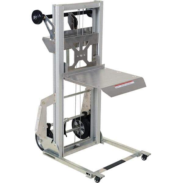 Vestil - 200 Lb Capacity, 61" Lift Height, Portable Workstation Manually Operated Lift - USA Tool & Supply