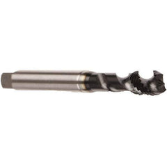 Emuge - M2.5x0.45 Metric 2 Flute 6H Modified Bottoming Spiral Flute Tap - Cobalt, GLT-8 Finish, 50mm OAL, Right Hand Flute, Right Hand Thread, Series Enorm - USA Tool & Supply