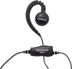 Kenwood - Ear Hanger, Push to Talk Microphone C-Ring Headset - Black, Use with Protalk Series Two Way Radios - USA Tool & Supply