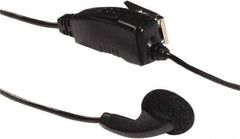 Kenwood - Ear Bud, Push to Talk Microphone Clip Mic with Earphone - Black, Use with Protalk Series Two Way Radios - USA Tool & Supply