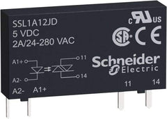 Schneider Electric - 1 Pole, 1NO, 190-250 VDC, 38-72 VDC, 90-140 VAC, 90-140 VDC Control Relay - USA Tool & Supply