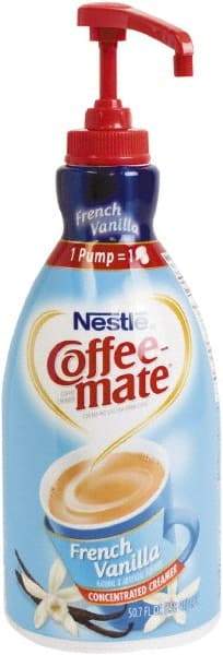 Coffee-Mate - Liquid Coffee Creamer, French Vanilla, 1500mL Pump Bottle - USA Tool & Supply