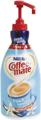 Coffee-Mate - Liquid Coffee Creamer, French Vanilla, 1500mL Pump Bottle - USA Tool & Supply