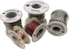 Made in USA - 30 Gage, 0.01" Diameter x 1,000' Long, Bare, Tinned Copper Bus Bar Wire - Pure Copper (ASTM B3) - USA Tool & Supply
