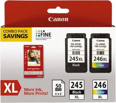 Canon - Ink & Paper Combo - Use with Canon PIXMA iP2820, MG2420, MG2920, MG2924, MX492 - USA Tool & Supply