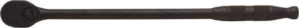 Proto - 3/8" Drive Pear Head Ratchet - Black Oxide Finish, 13" OAL, 90 Gear Teeth, Long Arm Handle, Reversible Head - USA Tool & Supply