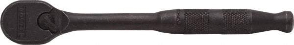 Proto - 3/8" Drive Pear Head Ratchet - Black Oxide Finish, 7" OAL, 90 Gear Teeth, Standard Handle, Reversible Head - USA Tool & Supply