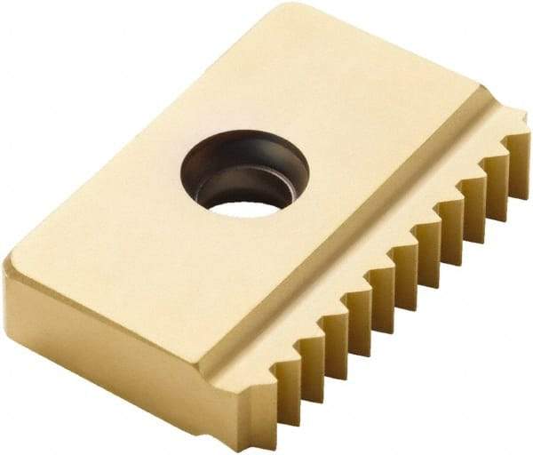 Seco - 11.5 TPI, Internal/External Thread, NPT Standard, 25XM CP500 Grade Thread Mill Insert - Carbide, TiAlN/TiN Coating - USA Tool & Supply