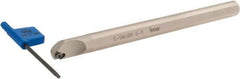 Iscar - 0.413" Min Bore Diam, 5" OAL, 3/8" Shank Diam, S-SWUB Indexable Boring Bar - WB.T 52.. Insert, Screw or Clamp Holding Method - USA Tool & Supply