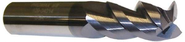 ProMax - 7/16", 1" LOC, 7/16" Shank Diam, 2-3/4" OAL, 3 Flute, Solid Carbide Square End Mill - Single End, AlTiN Finish, Spiral Flute, 40° Helix, Centercutting, Right Hand Cut, Right Hand Flute, Series 109 - USA Tool & Supply