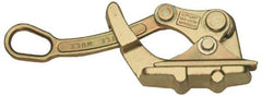 Little Mule - Single Eye, Aggressive Jaw, Steel Wire Grip Hoist - 0.3 to 0.8" Cable Diam - USA Tool & Supply