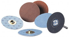 Standard Abrasives - 3" Disc Diam, 100 Grit, Aluminum Oxide Quick Change Disc - Type S Attaching System, Coated, Light Brown, Fine Grade - USA Tool & Supply