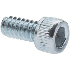 Value Collection - 3/8-16 UNC Hex Socket Drive, Socket Cap Screw - Alloy Steel, Zinc-Plated Finish, Partially Threaded, 3-1/2" Length Under Head - USA Tool & Supply