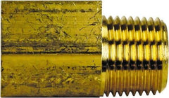 Cerro - 3/8 Male Thread x 3/8 Female Thread, Brass Industrial Pipe 90° Street Elbow - MNPT x FNPT, 1,200 psi - USA Tool & Supply