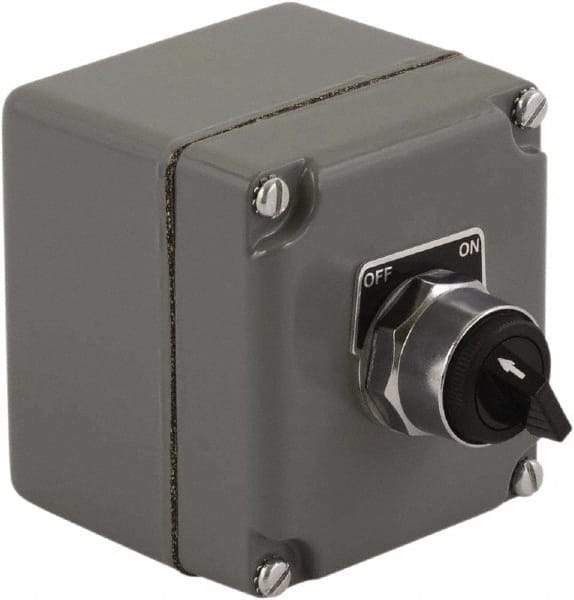 Schneider Electric - 1 Operator, Pushbutton Control Station - Start (Legend), Momentary Switch, NO/NC Contact, NEMA 1, 13, 3, 4 - USA Tool & Supply