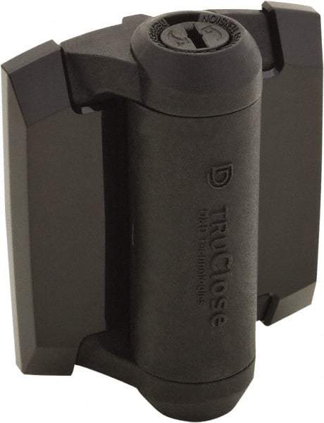 D&D Technologies - 3-3/4" Long x 3" Wide x 0.36" Thick, Gate Hinge - Polymer, Black Finish - USA Tool & Supply