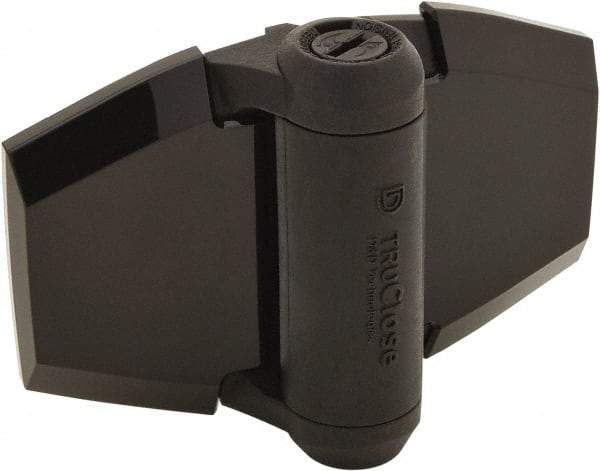 D&D Technologies - 3-3/4" Long x 5.2" Wide x 0.36" Thick, Gate Hinge - Polymer, Black Finish - USA Tool & Supply