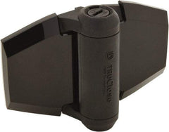 D&D Technologies - 3-3/4" Long x 5.2" Wide x 0.36" Thick, Gate Hinge - Polymer, Black Finish - USA Tool & Supply