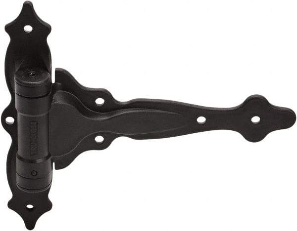 D&D Technologies - 7-3/4" Long x 9-1/2" Wide x 0.22" Thick, Gate Hinge - Polymer, Black Finish - USA Tool & Supply