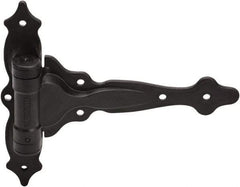 D&D Technologies - 7-3/4" Long x 9-1/2" Wide x 0.22" Thick, Gate Hinge - Polymer, Black Finish - USA Tool & Supply
