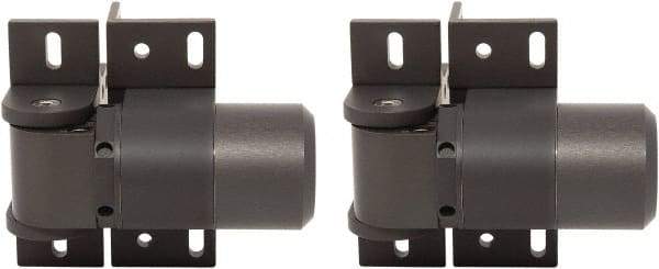 D&D Technologies - 4-1/3" Long x 5.08" Wide x 5/16" Thick, Gate Hinge - Steel, Anodized Aluminum Finish - USA Tool & Supply