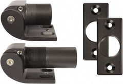 D&D Technologies - 2.16" Long x 2.16" Wide x 5/16" Thick, Gate Hinge - Aluminun, Anodized Aluminum Finish - USA Tool & Supply