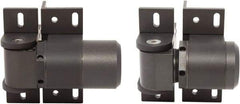 D&D Technologies - 4-1/3" Long x 5.08" Wide x 5/16" Thick, Gate Hinge - Steel, Anodized Aluminum Finish - USA Tool & Supply