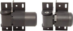 D&D Technologies - 4-1/3" Long x 5.08" Wide x 5/16" Thick, Gate Hinge - Aluminum, Anodized Aluminum Finish - USA Tool & Supply